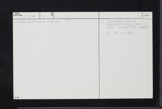 Badenheath Tower, NS77SW 2, Ordnance Survey index card, page number 2, Verso