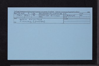 Loch Coulter, NS78NE 9, Ordnance Survey index card, Recto