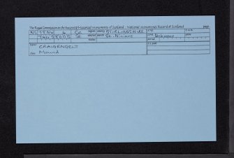 Craigengelt, NS78NW 4, Ordnance Survey index card, Recto