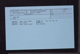 Myot Hill, NS78SE 1, Ordnance Survey index card, Recto