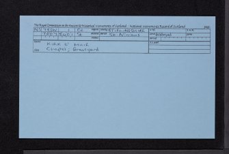 Kirk O' Muir, NS78SW 1, Ordnance Survey index card, Recto
