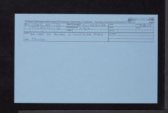 Bridge Of Allan, 2 Sunnylaw Road, NS79NE 29, Ordnance Survey index card, Recto