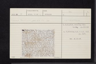 Stirling, Torbrex, NS79SE 17, Ordnance Survey index card, page number 1, Recto