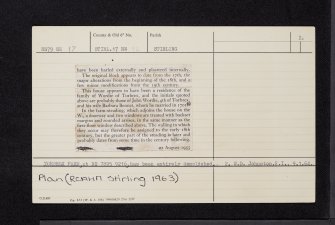 Stirling, Torbrex, NS79SE 17, Ordnance Survey index card, page number 2, Verso