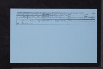 Stirling, 15 Victoria Square, NS79SE 79, Ordnance Survey index card, Recto