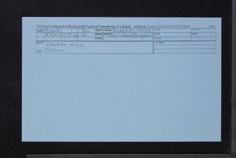 Cairn Hill, NS80NE 1, Ordnance Survey index card, Recto