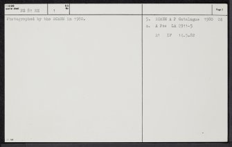 Glendorch, NS81NE 1, Ordnance Survey index card, page number 2, Verso