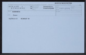 Glendorch, NS81NE 1, Ordnance Survey index card, Recto