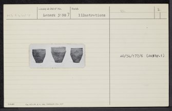 Lesmahagow, Knocken, NS84SW 7, Ordnance Survey index card, page number 2, Recto