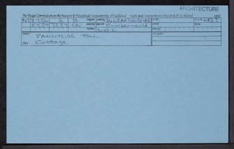 Fannyside Toll, NS87SW 2, Ordnance Survey index card, Recto