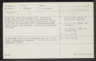 Castleton 10, NS88NE 3, Ordnance Survey index card, Recto