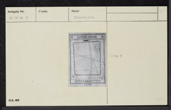 Lochlands, NS88SE 7, Ordnance Survey index card, Recto