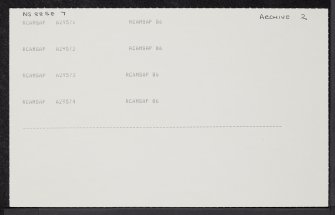 Lochlands, NS88SE 7, Ordnance Survey index card, page number 2, Recto