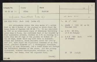 Falkirk, Camelon, NS88SE 24, Ordnance Survey index card, page number 1, Recto