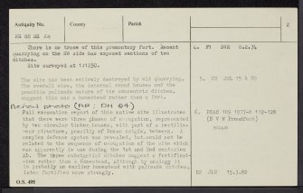Falkirk, Camelon, NS88SE 24, Ordnance Survey index card, page number 2, Verso
