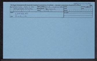 Larbert Viaduct, NS88SE 42, Ordnance Survey index card, Recto