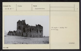 Torwood Castle, NS88SW 3, Ordnance Survey index card, page number 2, Verso