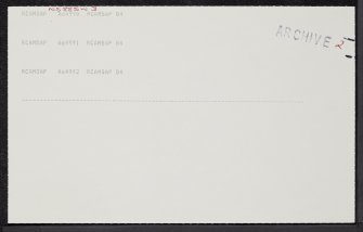 Torwood Castle, NS88SW 3, Ordnance Survey index card, page number 2, Recto