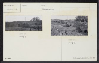 Tullibody, Stirling Road, Old Bridge, NS89NW 4, Ordnance Survey index card, Recto