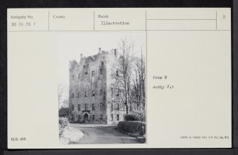 Alloa Tower, NS89SE 1, Ordnance Survey index card, page number 2, Recto