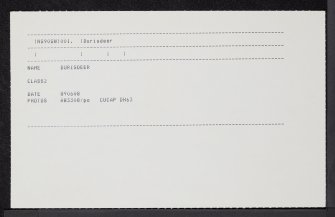 Durisdeer, NS90SW 1, Ordnance Survey index card, Recto