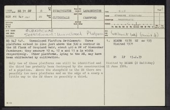 Glenochar, NS91SW 4, Ordnance Survey index card, page number 1, Recto
