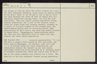 Crawford, NS92SE 2, Ordnance Survey index card, page number 2, Recto