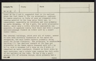 Crawford, NS92SE 2, Ordnance Survey index card, page number 3, Recto