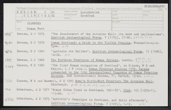 Crawford, NS92SE 2, Ordnance Survey index card, page number 1, Recto