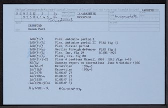 Crawford, NS92SE 2, Ordnance Survey index card, Recto