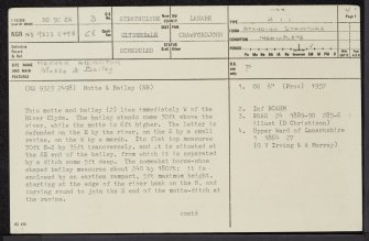 Nether Abington, NS92SW 3, Ordnance Survey index card, page number 1, Recto