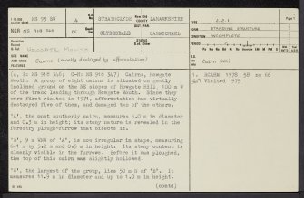 Howgate Mouth, NS93SW 4, Ordnance Survey index card, page number 1, Recto