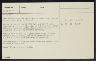 Howgate Mouth, NS93SW 4, Ordnance Survey index card, page number 3, Recto