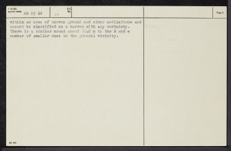 Muirhead, NS93SW 11, Ordnance Survey index card, page number 2, Recto