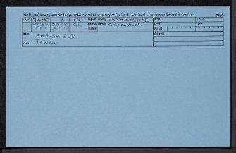 Eastshield, NS94NE 1, Ordnance Survey index card, Recto