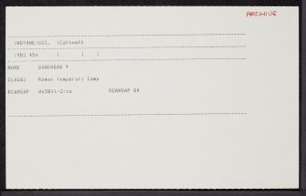 Bankhead, NS94NE 23, Ordnance Survey index card, Recto