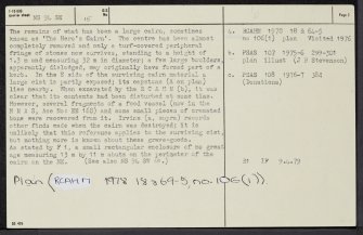 Swaites Hill, NS94SE 15, Ordnance Survey index card, page number 2, Recto