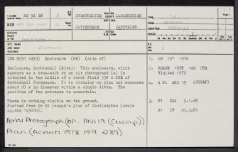 Corbiehall, NS94SW 5, Ordnance Survey index card, page number 1, Recto