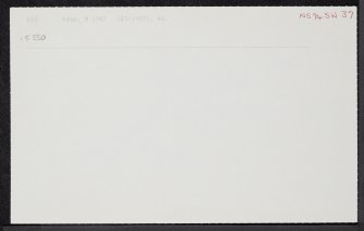 Cloburn Quarry, NS94SW 37, Ordnance Survey index card, Recto