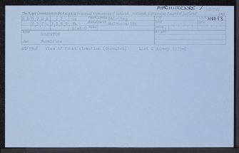 Compston, NS97NE 22, Ordnance Survey index card, Recto