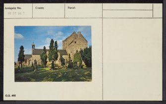 Torphichen, Bowyett, Torphichen Preceptory And Torphichen Parish Church, NS97SE 7, Ordnance Survey index card, Recto
