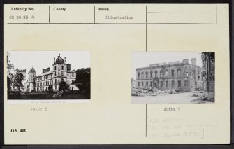 Culross Abbey Mansion House, NS98NE 4, Ordnance Survey index card, Recto