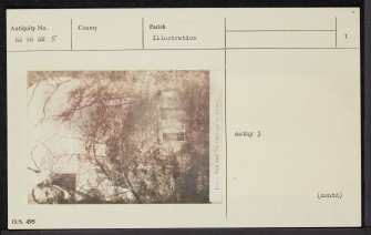 Bo'Ness, Kinneil, James Watt's Cottage, NS98SE 5, Ordnance Survey index card, page number 1, Recto