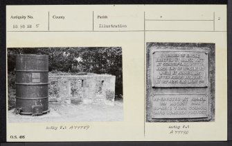 Bo'Ness, Kinneil, James Watt's Cottage, NS98SE 5, Ordnance Survey index card, page number 2, Verso