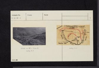 Castle Craig, NS99NW 5, Ordnance Survey index card, page number 2, Recto