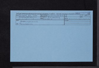 Shannockhill, NS99NW 23, Ordnance Survey index card, Recto
