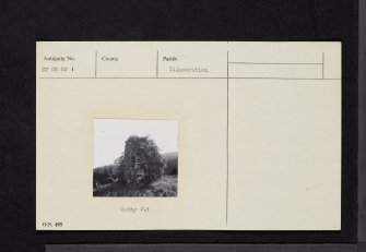 Mellingshaw Tower, NT00NW 1, Ordnance Survey index card, Recto