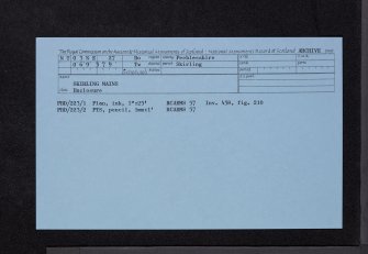 Skirling Mains, NT03NE 27, Ordnance Survey index card, Recto