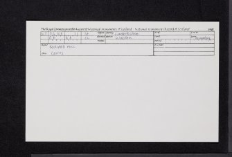 Borland Mill, NT04NE 11, Ordnance Survey index card, Recto