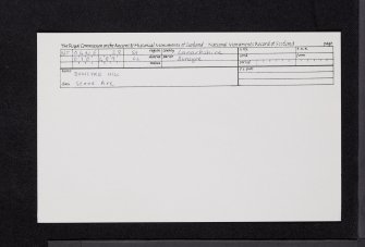 Dunsyre Hill, NT04NE 28, Ordnance Survey index card, Recto